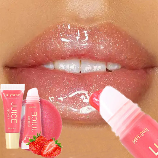 Strawberry Glitter Plumping Lip Gloss